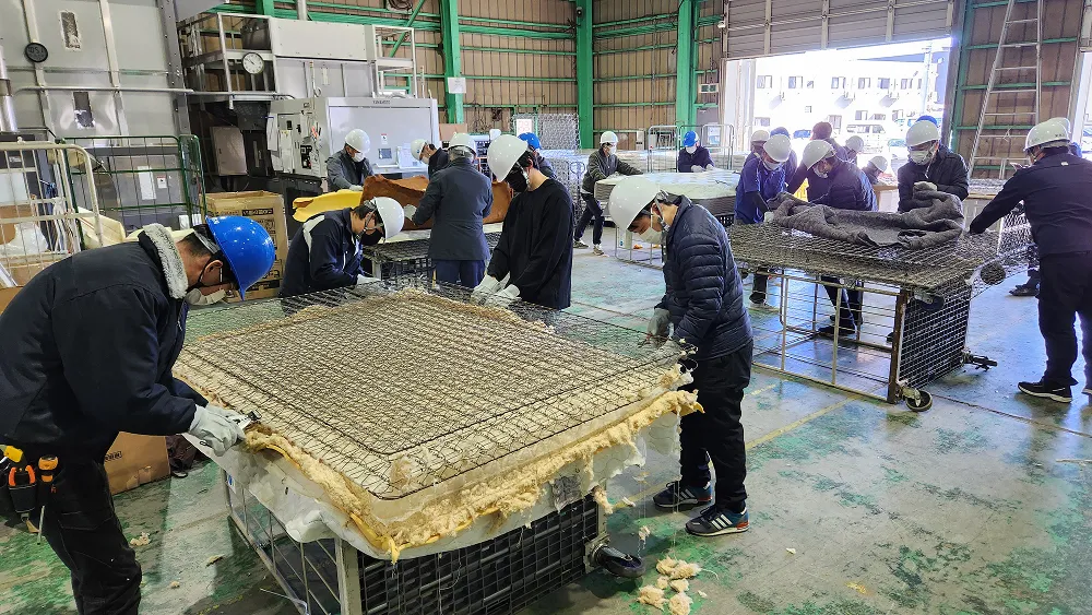 スプリングマットレス解体体験研修会
