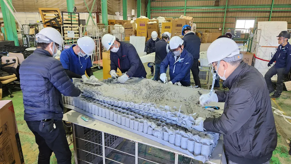 スプリングマットレス解体体験研修会
