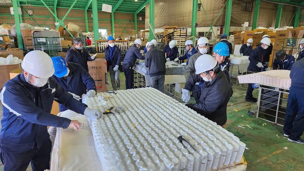 スプリングマットレス解体体験研修会