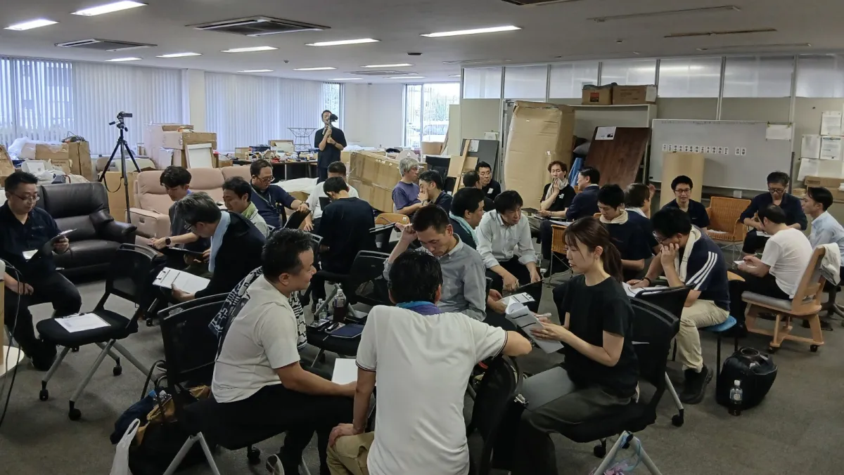 スプリングマットレ ス解体体験研修会